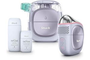 Shark FacialPro Glow at-Home Hydro-Powered Facial System with DePuffi Hot & Cold Therapy – Professional Spa Skincare Device for Pore Cleansing, Hydration, & Radiant Glow, Lilac, FH320PL
