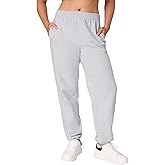 Hanes Womens Originals Midweight Fleece Joggers, Sweatpants with Pockets, Place Flowers, 30", Plus