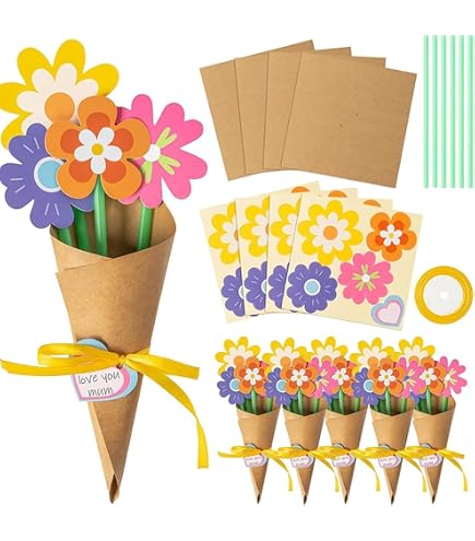Goorder - Kit Créatif Poke Art - 10 Papillons Et Fleurs - 800 Tissus - Crayons - Cadeau Fille 4-8 Ans - Bricolage Sans Vase