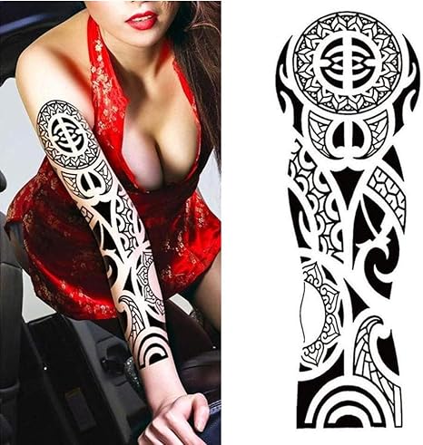Tatouages Temporaire Symbole Maori Manchette Pour Homme Et