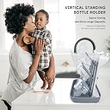 Termichy Baby Bottle Drying Rack Large Vertical Space Saving Gray view 7