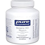 Pure Encapsulations Betaine HCl Pepsin | Digestive Enzyme Supplement for Digestive Aid and Support, Stomach Acid, and Nutrien