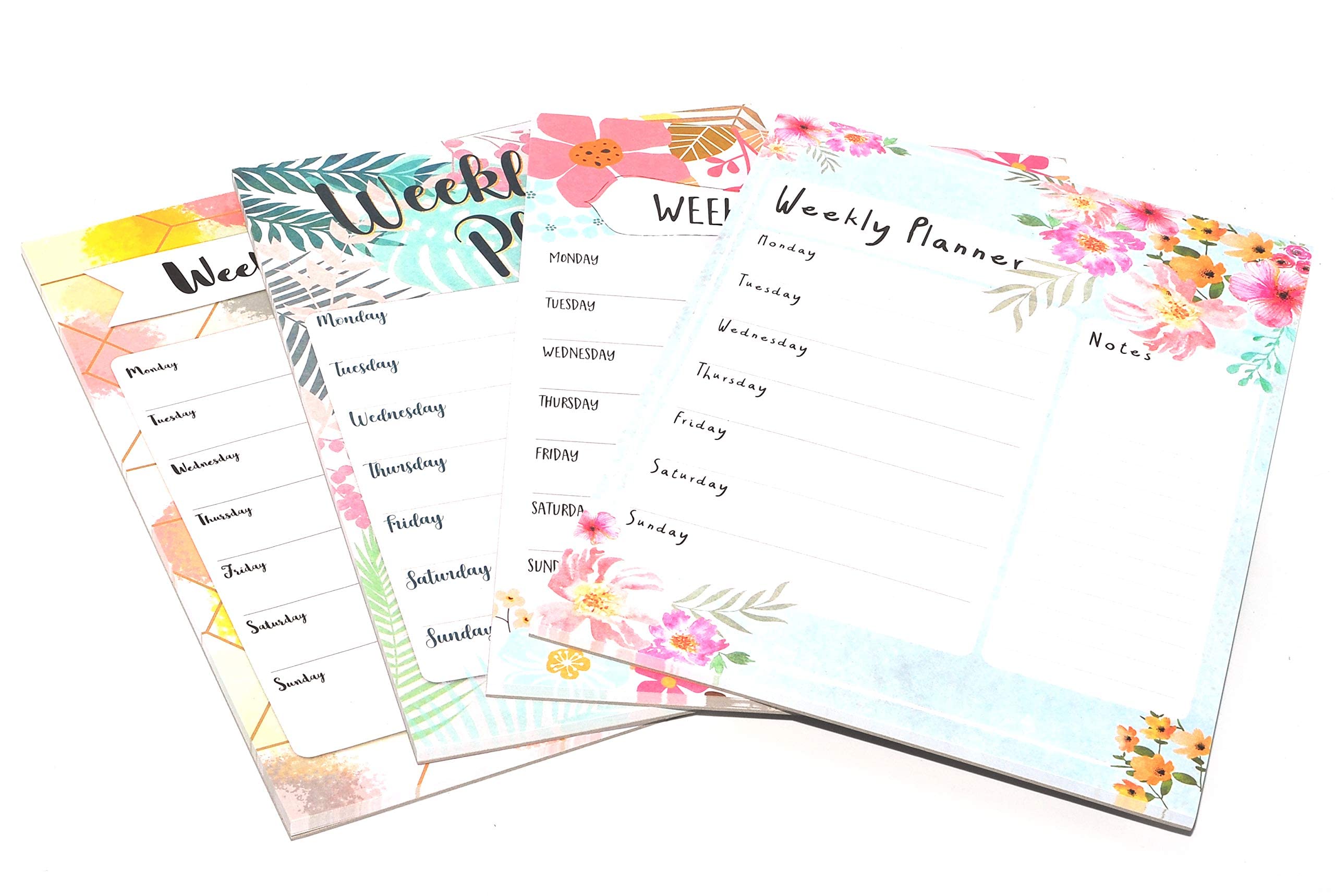 iCompact - 1x A4 Flowers Layout Weekly Planner Pad Design at Random