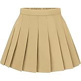 KEREDA Girls Pleated Mini Skirt High Waist Tennis School Uniform Skirts 4-14 Years