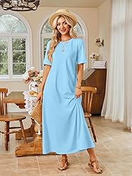 MEROKEETY Women's 2025 Spring Summer Casual Maxi