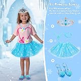 MELAND Princess Dress Up Shoes 3 Set Girls Crown Skirt Toy Gift view 3