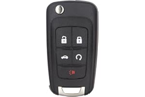 JUGMEW Keyless Entry Remote Key Fob Replacement Compatible with Chevy Cruze/Camaro/Equinox/Impala/Malibu/Sonic/GMC Terrain丨LaCrosse/Regal/Verano/Encore/Allure Remote Control for OHT01060512, 1-Pack