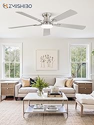 ZMISHIBO 52 Inch Ceiling Fan with Light, App&Remote