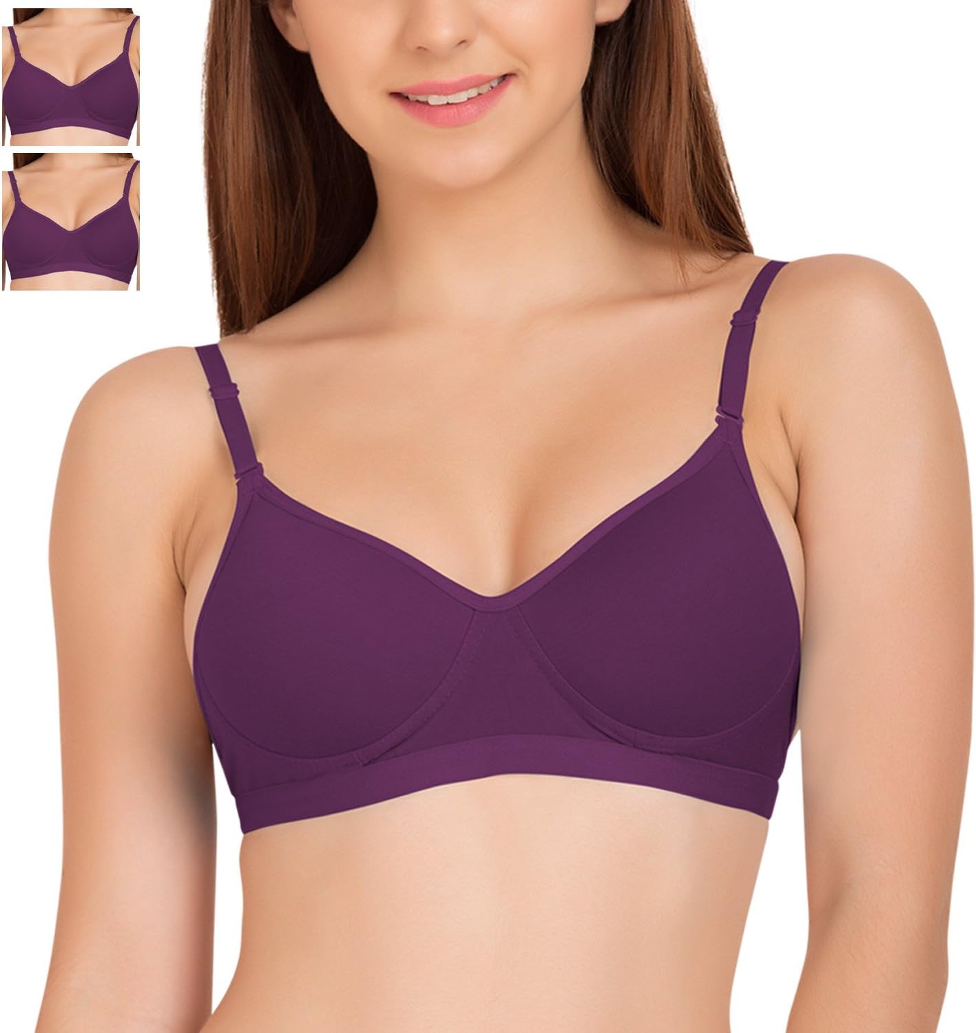 Tweens Sleek Look Eminence Padded T-Shirt Bra Pack of 3