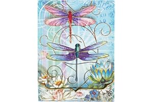 Punch Studio Die-Cut Window Pocket Note Pads-Dragonflies 59660