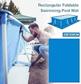 Hotsel Rectangle Pool Ground Cloth 338x239cm Waterproof Protection Mat view 4