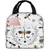 Hpyabdine Fourth Dragon Wing Lunch Box Reusable Lunch Bag Men Women Adult Insulated LunchBox for Work Picnic Hiking Beach (White)