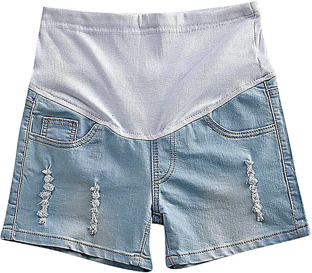elastic waist maternity shorts