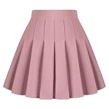 Dressever Women's Pleated Skirts Mini Skater Basic