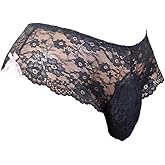 aishani Men's Lingerie Style Underwear - Soft Lace Pouch Briefs Panties,Breathable & Supportive for Everyday Wear
