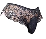 aishani Men's Breathable Lace Underwear with Front