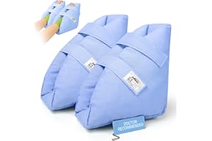 DRKLC Heel Protectors for Pressure Sores,Adjustable Foot Boot Surgery Recovery Supplies for Elderly Bedridden Pressure Ulcer Ankle Pillow for Bed, Wheelchairs