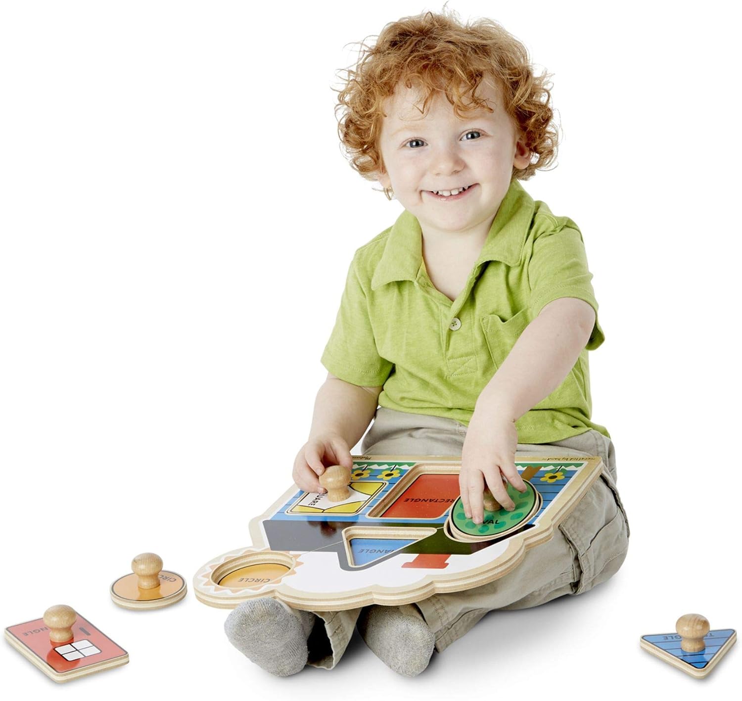 Melissa & Doug First Shapes Jumbo Knob Wooden Puzzle: Melissa & Doug: Toys & Games