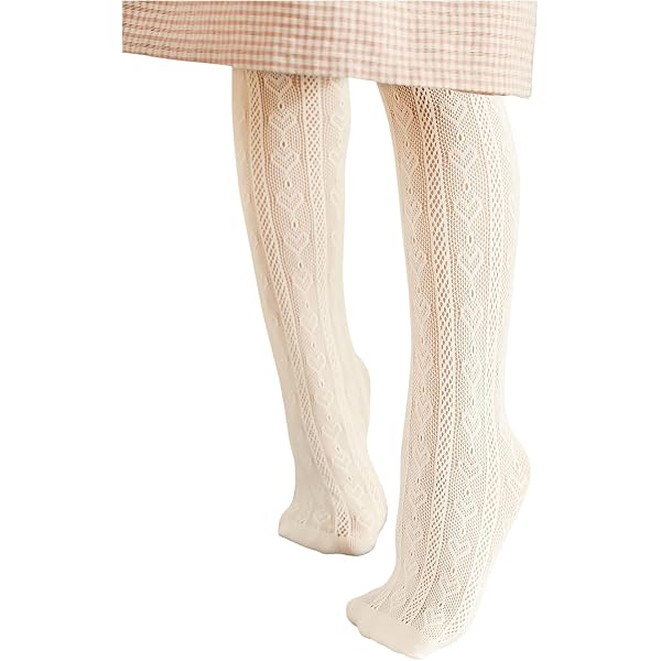 Girls' Shimmer Pointelle Cotton Tights - MeMoi | Hosiery, Shapewear
