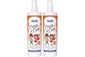 Dr. Fischer Hair Detangler Spray, Kids Hair Detangler, No need to rinse, Removes knots easily, Twin Pack (2 Bottles)