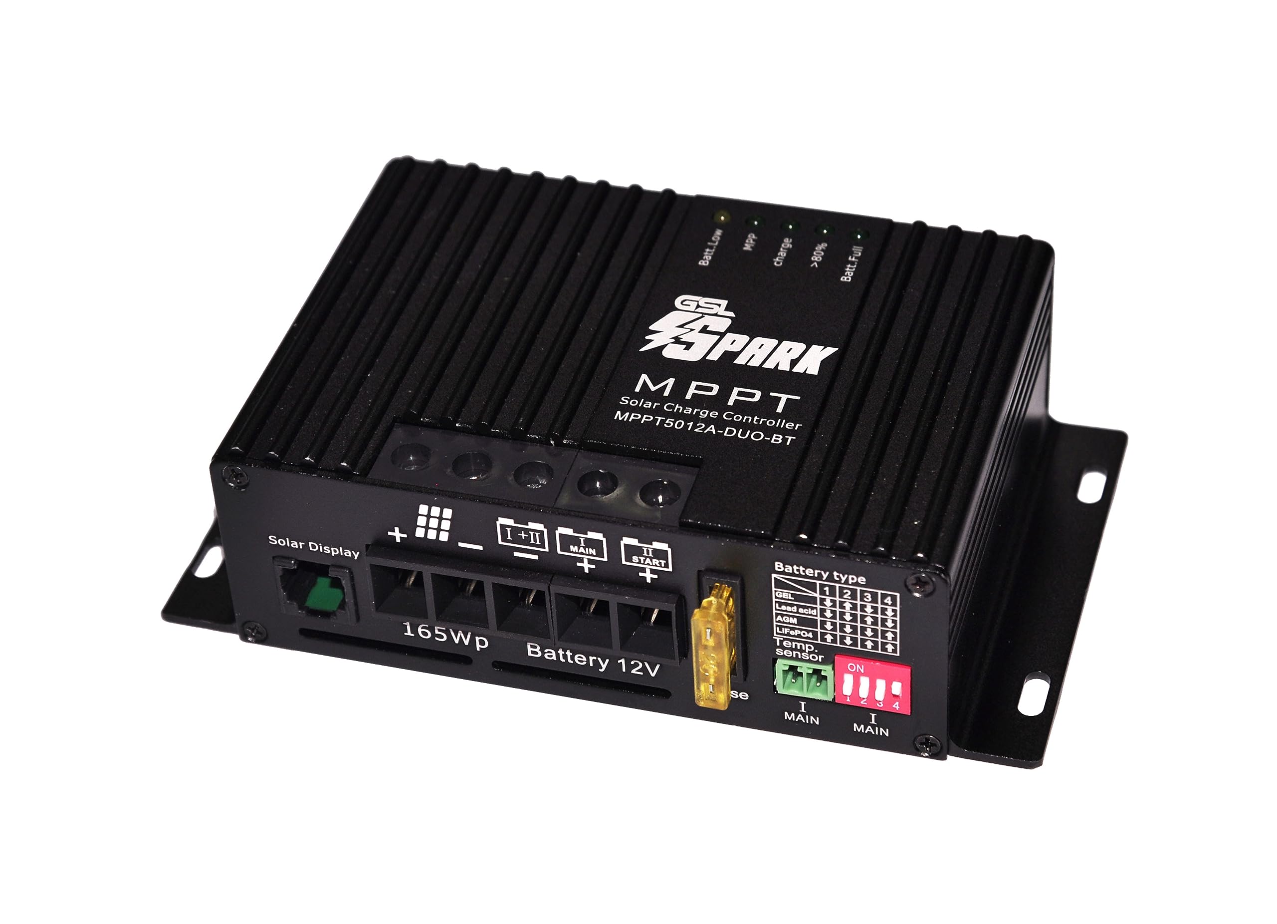 SPARK MPPT solar charge controller 12V Dual Duo (12A)