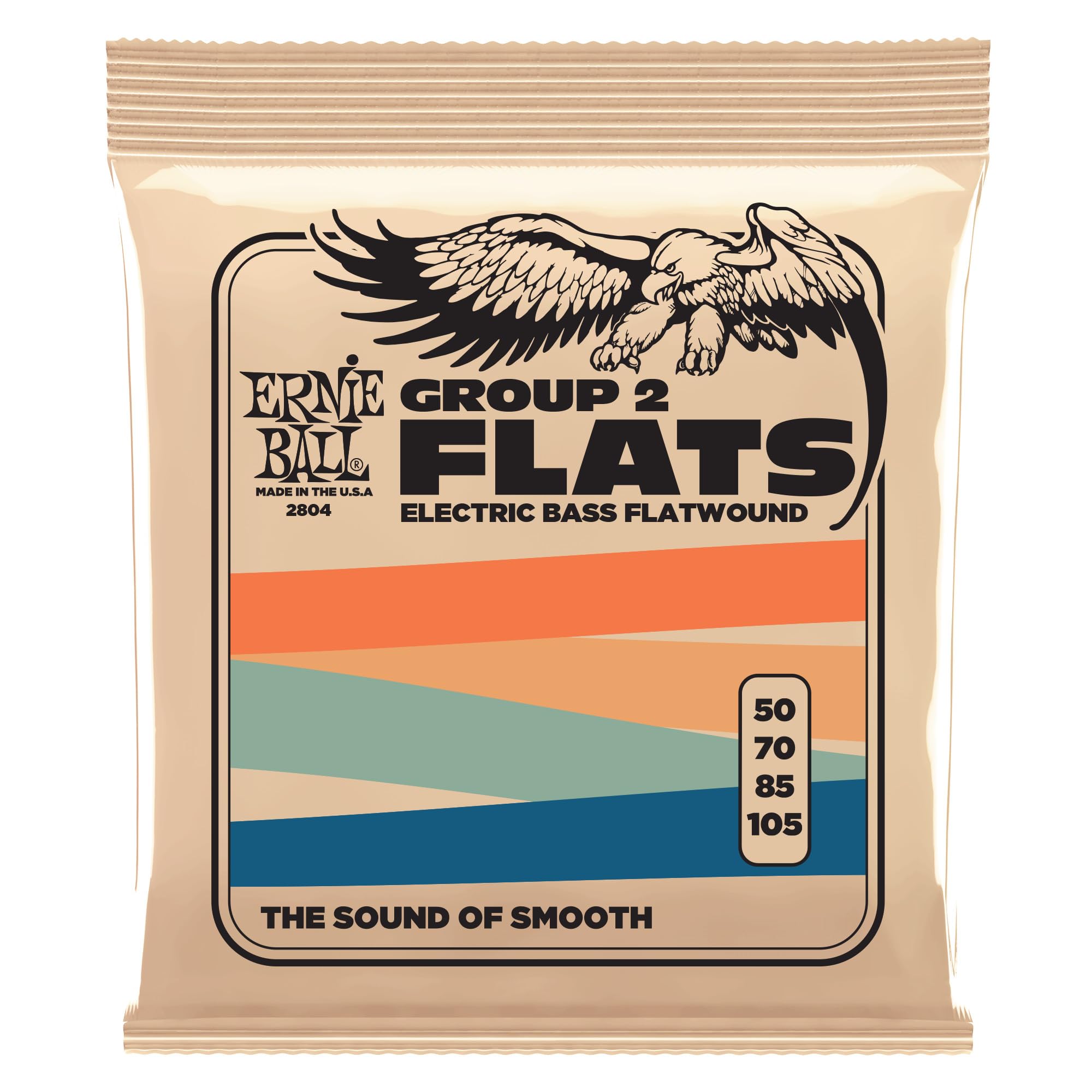 Ernie Ball Flatwound Group II Electric Bass Strings - 50-105 Gauge