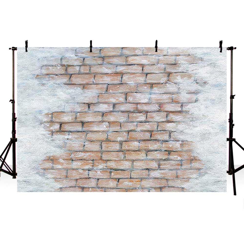 AIBIIN 7x5ft Winter Stone Floor Backdrop Christmas Snow Rock photograph background Portrait Photo Decor Props