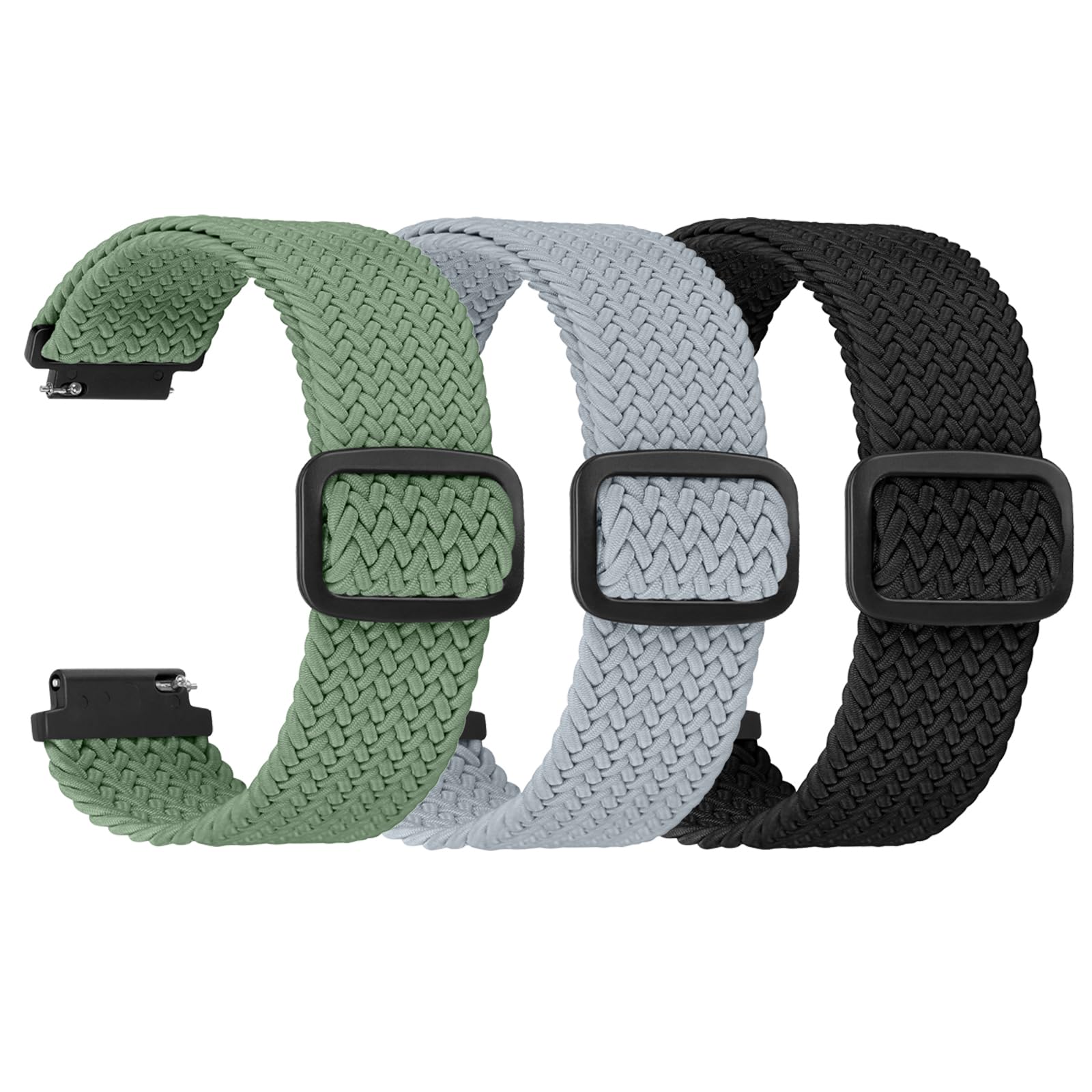 RTHG-Compatible With Carbinox Blaze S Bands, Quick Release Stretchy Solo Loop Adjustable Nylon Replacement Straps Compatible Carbinox Blaze Round Blaze S B