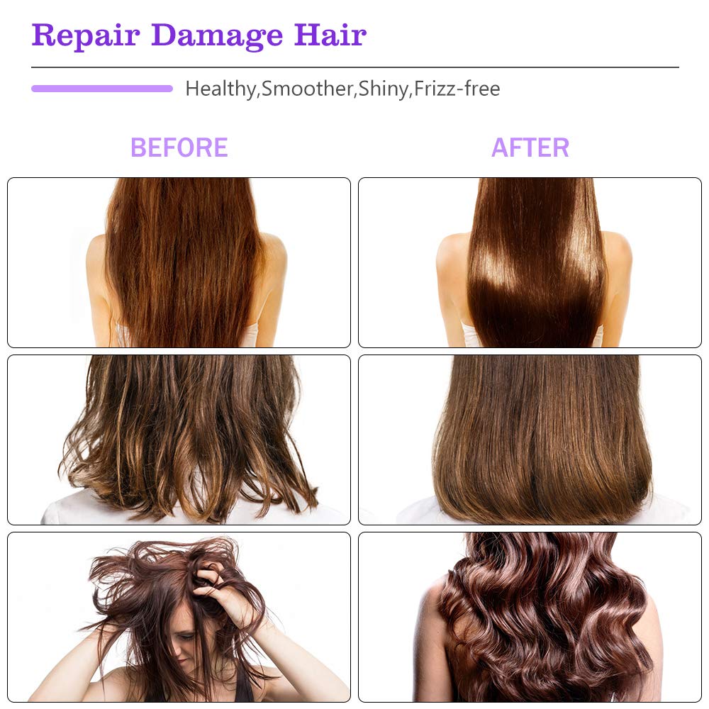 Hair Dryer Brush，Flymall One Step Hair Dryer & Volumizer Hot Air Brush 3-IN-1 negative ion Straightening, Curling, Fast Drying for Hair Styling, Reducing Frizz (black)