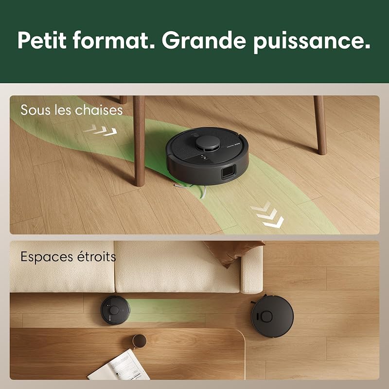 Roomba Mini Robot aspirateur et Laveur + Base AutoEmpty, Noir