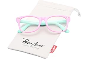 Pro Acme TPEE Rubber Flexible Kids Nerd Glasses Clear Lens Geek Fake for Costume (Age 3-10)