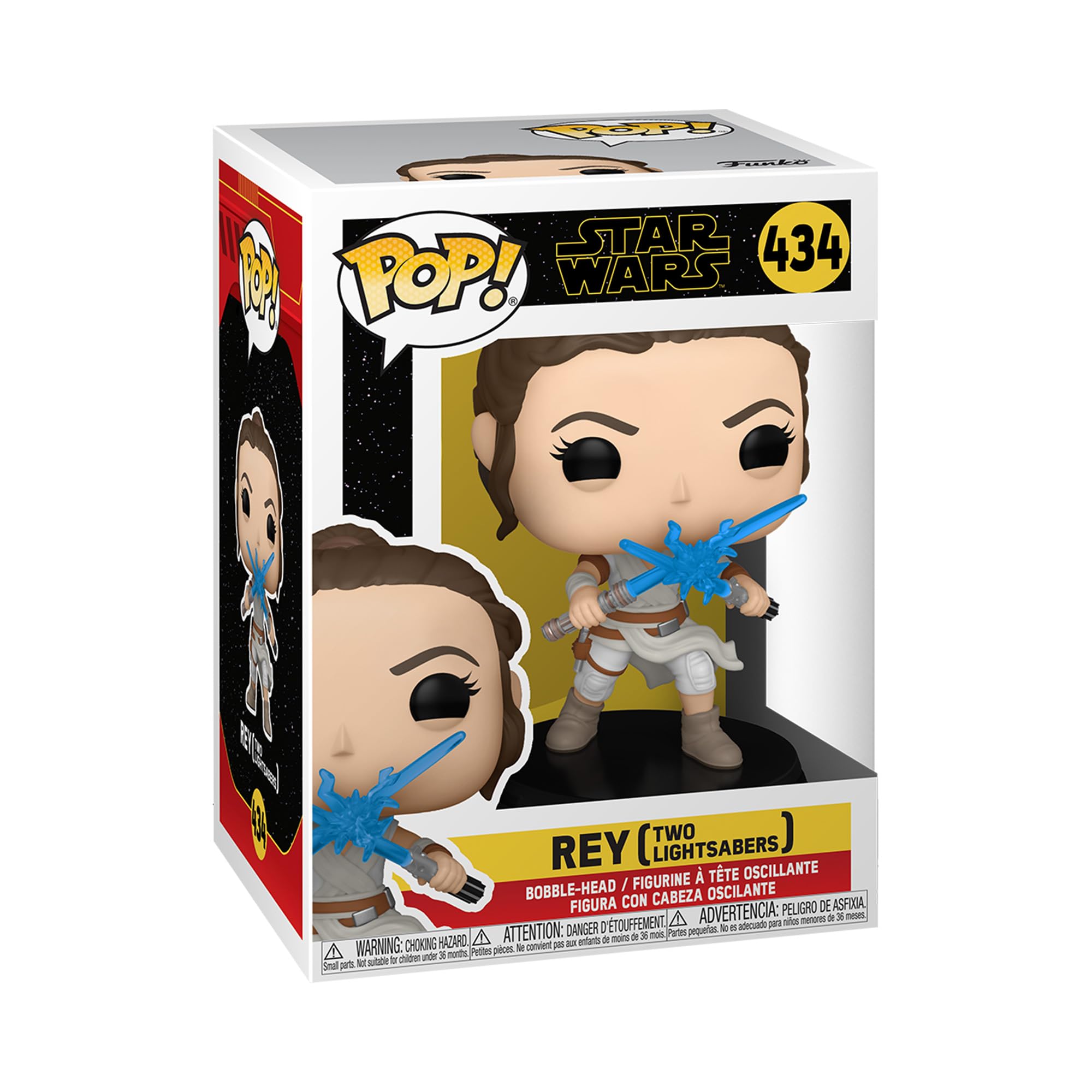 Funko Pop! Star Wars: SWEp9- Rey Skywalker With 2 Light Sabers - Collectable Vinyl Figure - Gift Idea - Official Merchandise - Toys for Kids & Adults - Movies Fans - Model Figure for Collectors