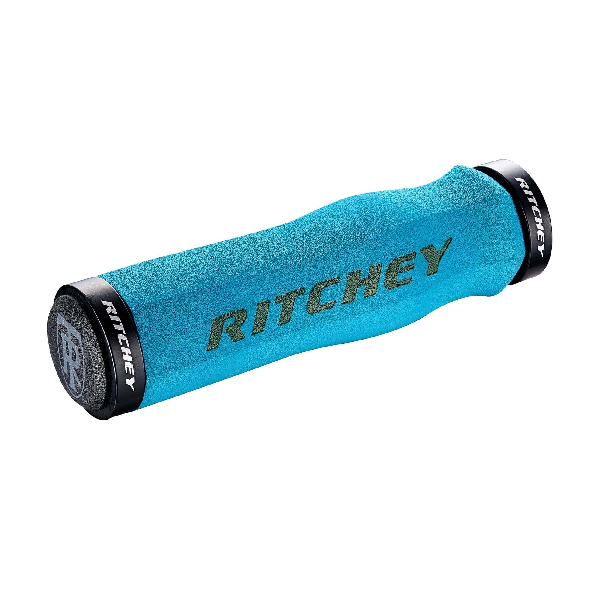 Ritchey WCS Truegrip Neoprene Locking MTB Handlebar Grips: Sky Blue 130mm โ image 1