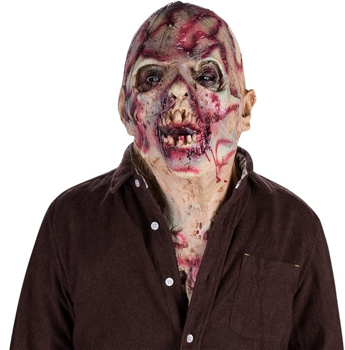 SimplyMe Scary Mask,Novelty Latex Halloween Creepy Costume