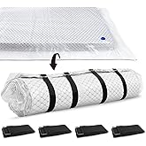 Storage Master Vacuum Storage Bag for Queen Full Size Mattress - Ideal for Memory Foam and Latex Up to 14 Inches - Designed for Easy Moving, Shipping and Storing with Straps (QUEEN/FULL)