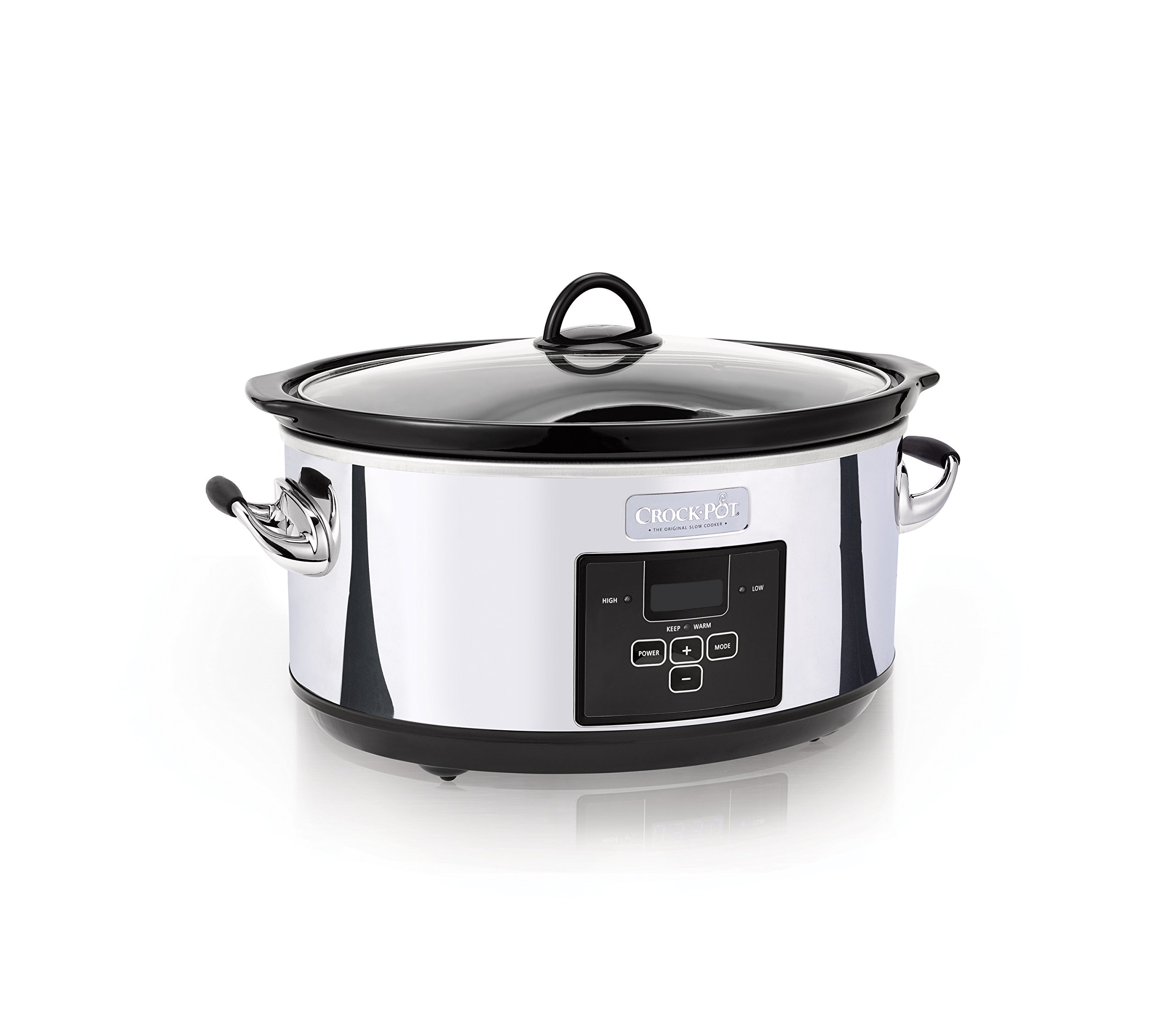 Photo 1 of Crock-Pot 7 Quart Programmable Slow Cooker with Digital Timer, Food Warmer, Polished Platinum, Perfect for Everyday Meals and Entertaining