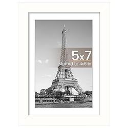 upsimples 5x7 Picture Frame, Display Pictures 4x6