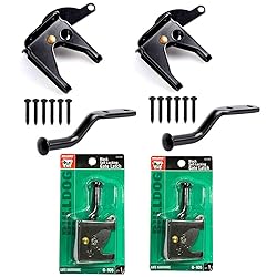 2 Set BullDog Hardware Self-Locking Gate Latch