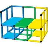 Funphix Outer Railing Swimming Pool Platform for Toddlers and Kids &ndash; Learn to Swim Outdoor Playset &ndash; Multi-Level Toddler Swim Platform for Swim School, Backyard Pool &ndash; Colorful Kids Pool Equipment