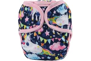 Sigzagor Baby Diaper Cover Nappy One Size 8lbs to 36lbs for Girls (Dream Horse)