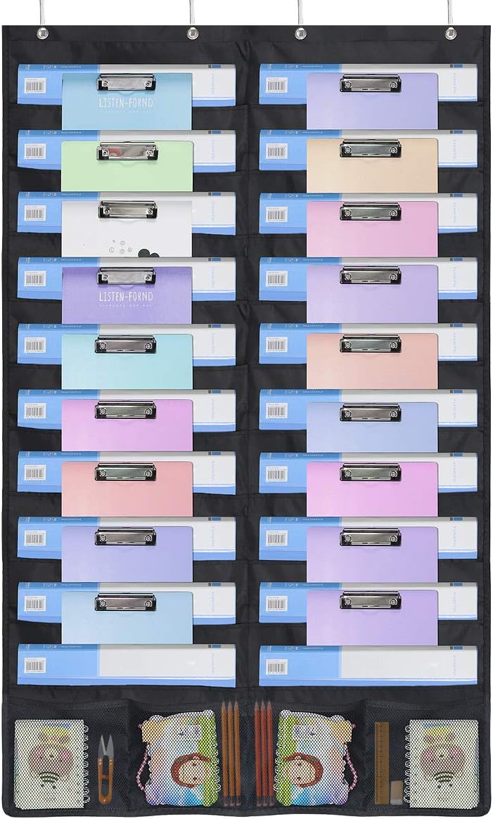 homyfort Tabla de Bolsillo de Almacenamiento para Colgar Organizador de