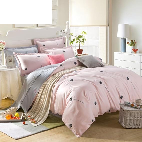 MLAOQPSJFYE Plantas y Flores Cubierta de edredón 100% algodón