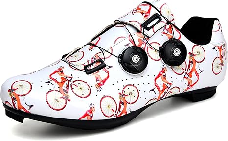 Amazon Co Jp メンズレディースサイクリングシューズ通気性ロードバイクスニーカーspd Spd Sl互換バイク屋内スピンシューズ 色 A サイズ Eu 41 Uk 7 Us 8 Jp 255 ホーム キッチン
