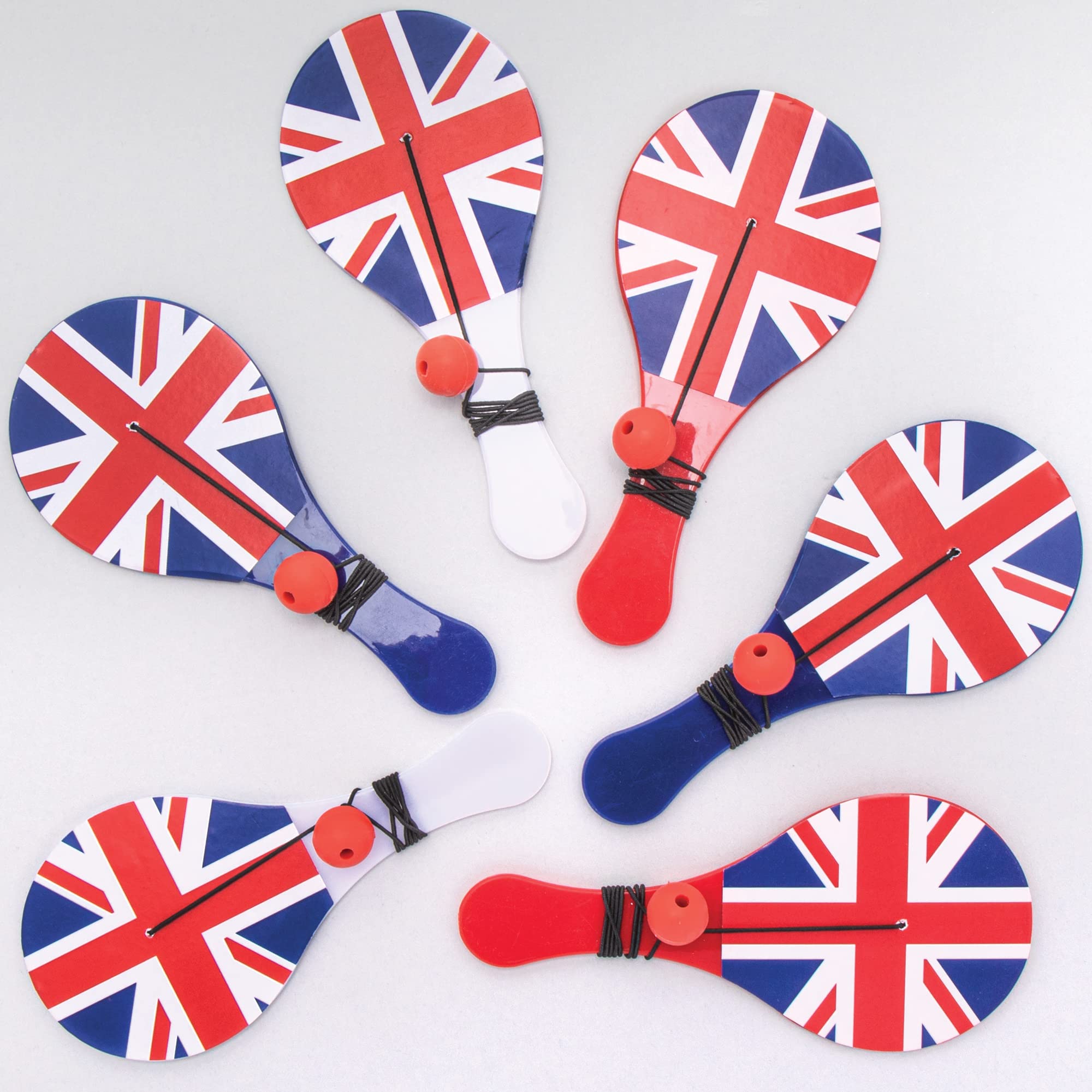 Baker Ross PJ155 Jack Biff Bats - Pack of 6, British Party Bag Favours for Kids