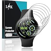 LϟK [6 Pack] for Google Pixel Watch 4 Screen Protector 45mm | Self-Healing [Upgrade Flexible TPU Film] Anti Scratch [Bubble-Free] HD Clear Touch Sensitive Film
