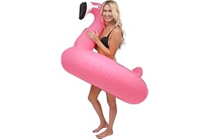 GoFloats Flamingo Pool Float Party Tube - Inflatable Rafts, Adults & Kids