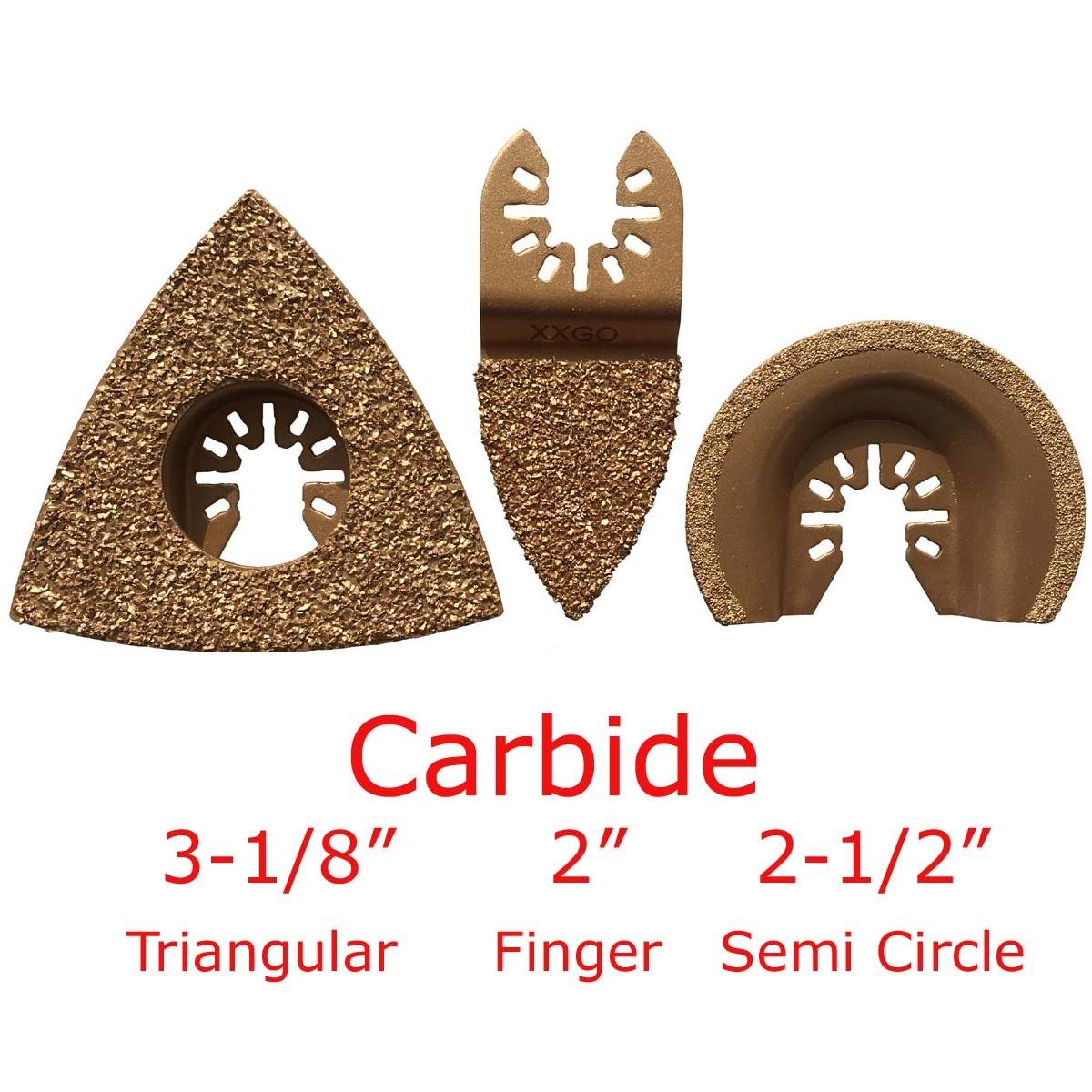 XXGO 2 Pcs Universal 2” Rigid Oscillating Tool Scraper Blades Compatible with Bosch Chicago