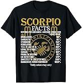 Scorpion Facts Zodiac Sign T-Shirt T-Shirt
