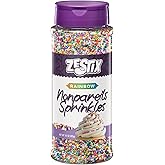 Rainbow Nonpareils Sprinkles 10 oz – Kosher Mini Round Sprinkles for Cupcakes, Cookies, Cakes, Ice Cream & Baking Decorations