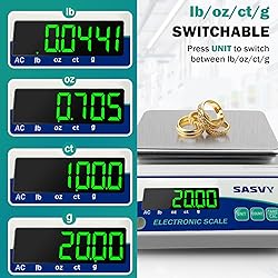 SASVY Lab Scale 3000g x 0.01g Scientific Scale
